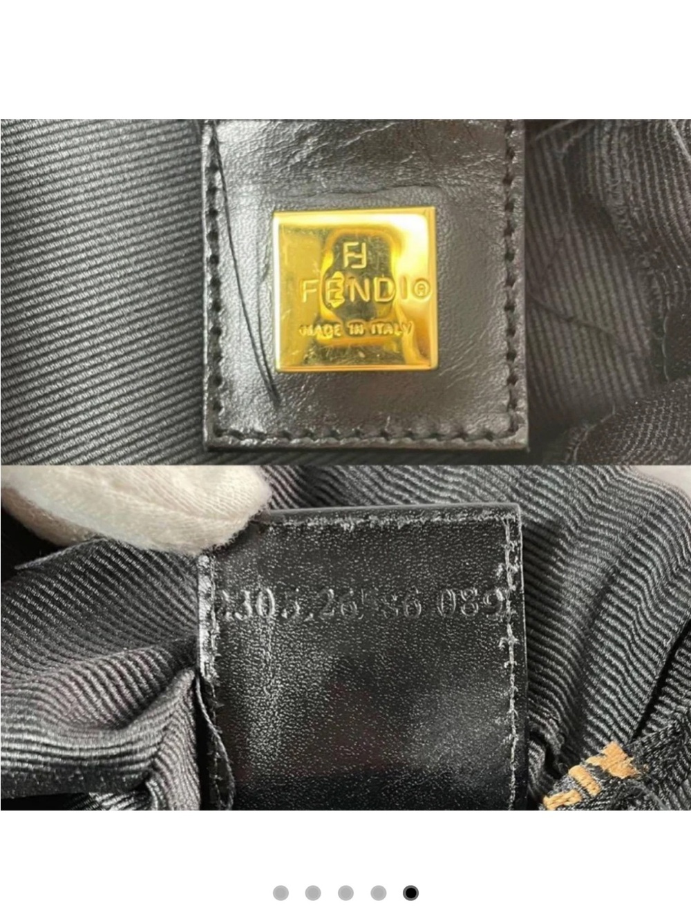 Fendi Black Drawstring Bag - Picture 5 of 5